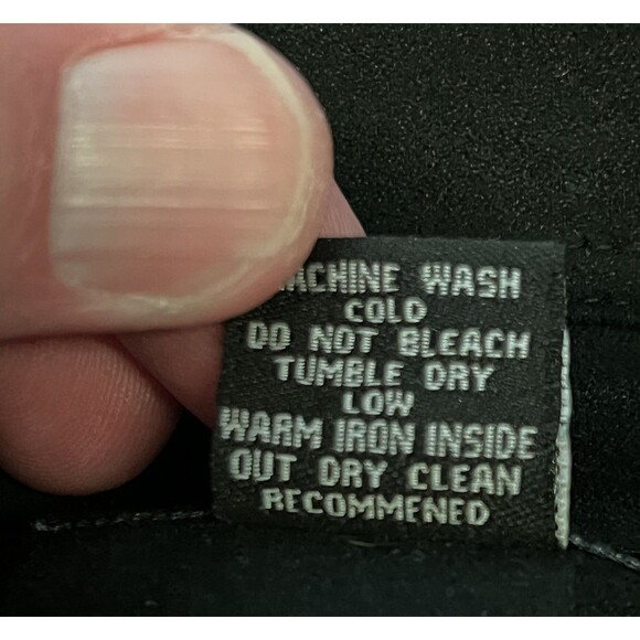 Trust Shirt Mens 3XL Black Button Up Dress Long Sleeve Textured Polyester Casual - Picture 5 of 5